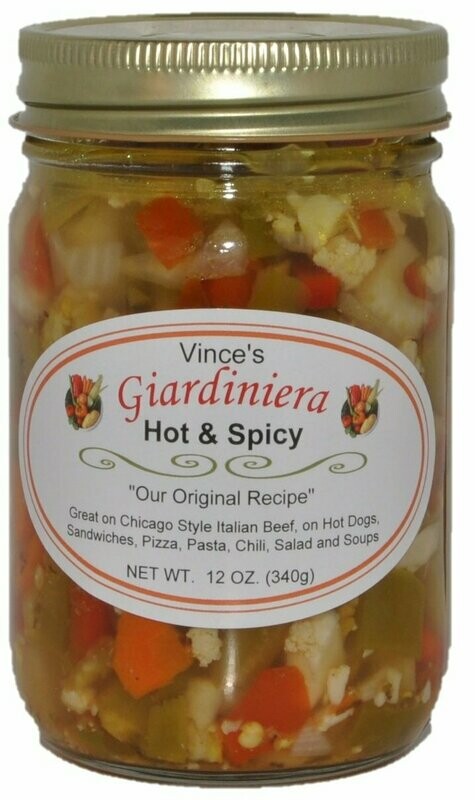 VINCE’S GIARDINIERA – 12 OZ