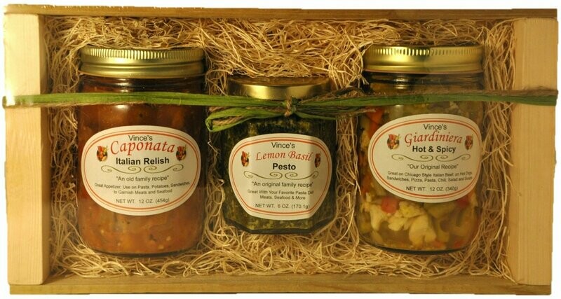 VINCE’S 3 JAR GIFT CRATE