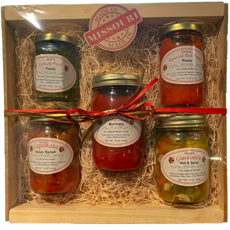 VINCE’S 5 JAR GIFT CRATE