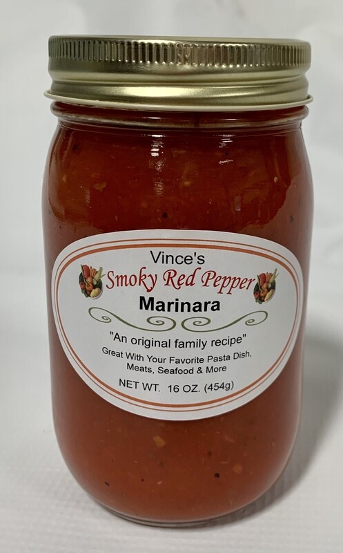 VINCE’S SMOKY RED PEPPER MARINARA – 16 OZ