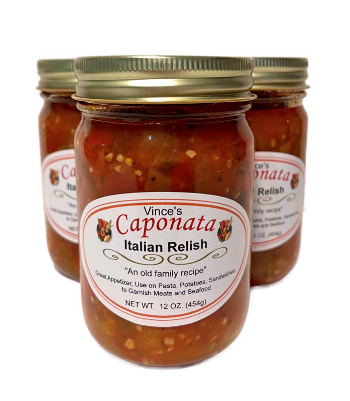VINCE’S CAPONATA – 12 OZ 3 PACK