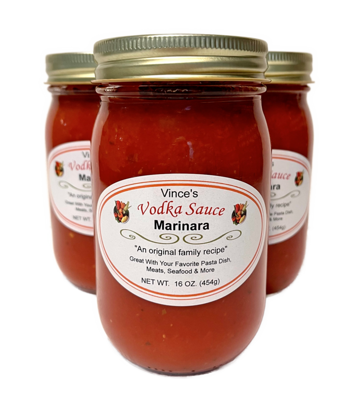VINCE’S VODKA MARINARA – 16 OZ 3 PACK