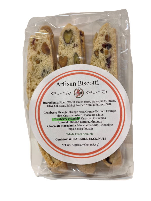 Biscotti, Cranberry Pistachio