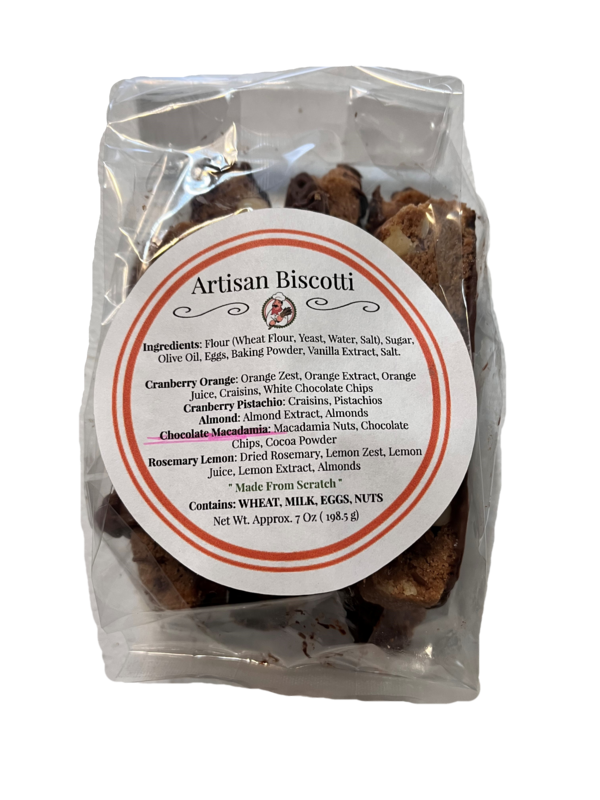 Biscotti, Chocolate Macadamia