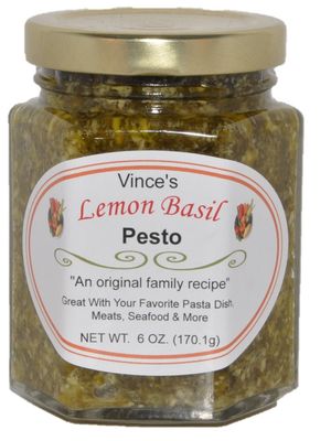 VINCE'S LEMON BASIL PESTO - 6 OZ
