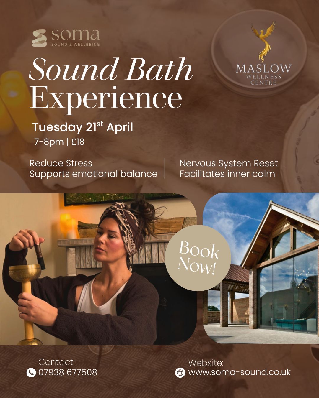 Signature Soma Sound Bath Experience - 21st April Signature Soma Sound Bath Experience - 21st April