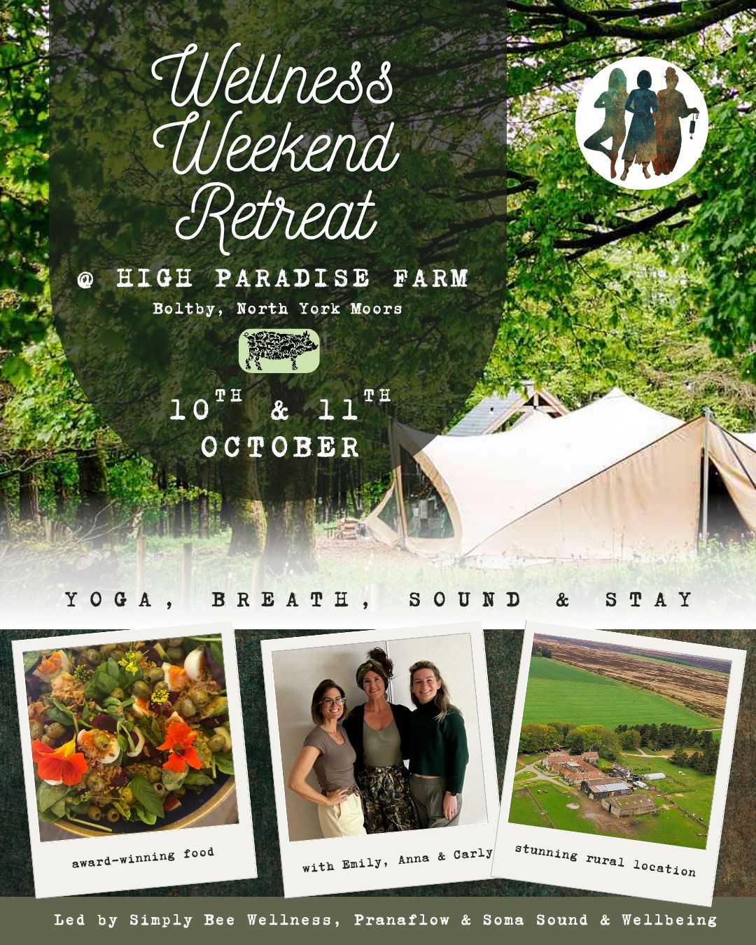 Wellness Retreat - Yoga, Breath, Sound & Stay - 10th & 11th October Wellness Retreat - Yoga, Breath, Sound & Stay - 10th & 11th October