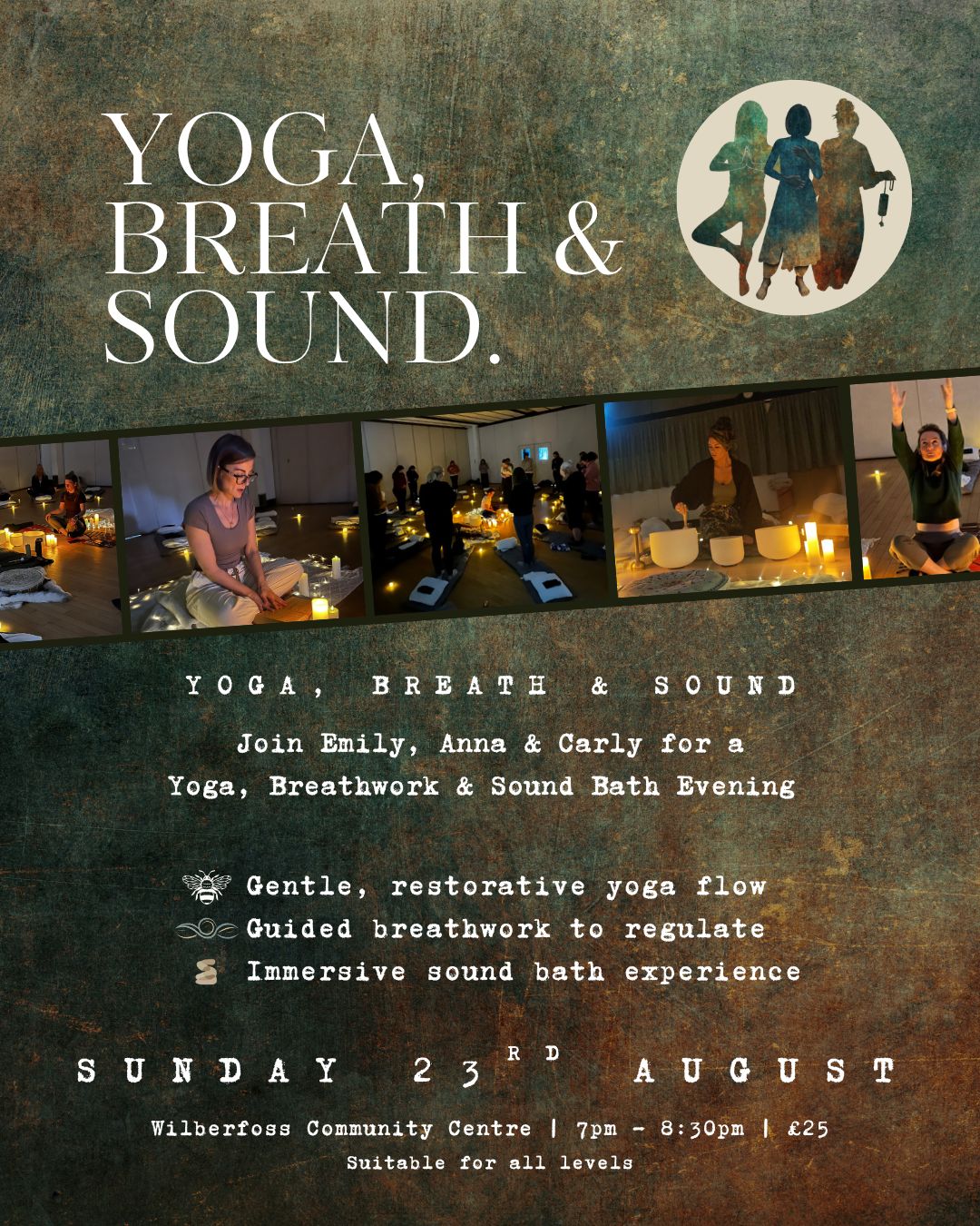 Yoga, Breath & Sound Evening - 23rd August Yoga, Breath & Sound Evening - 23rd August