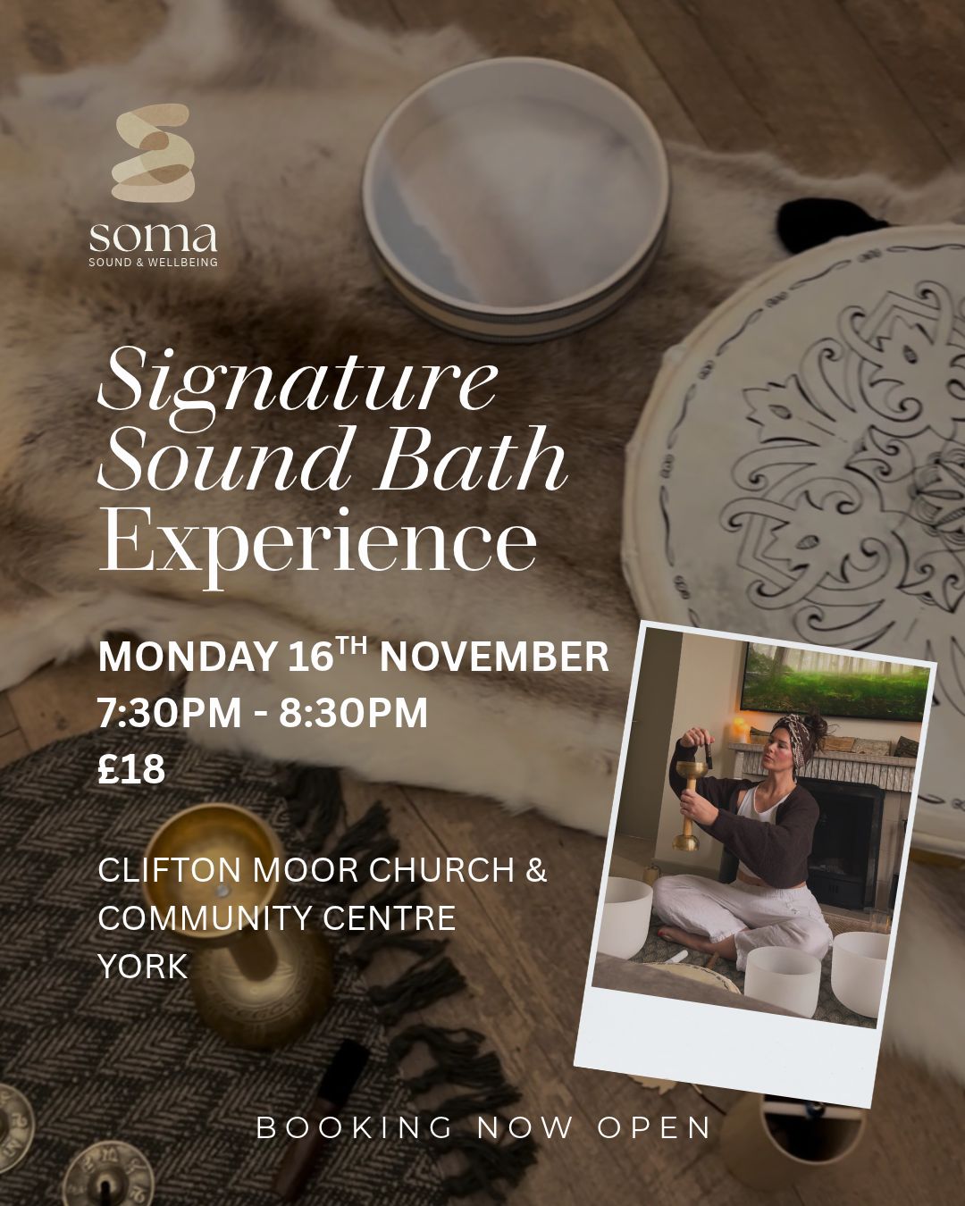 Soma Sound Bath Experience - 16th November Soma Sound Bath Experience - 16th November