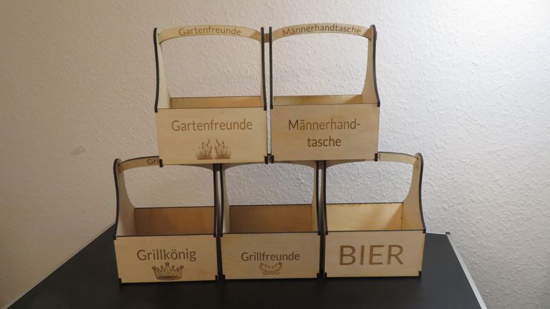 Getränketräger "Männerhandtasche"