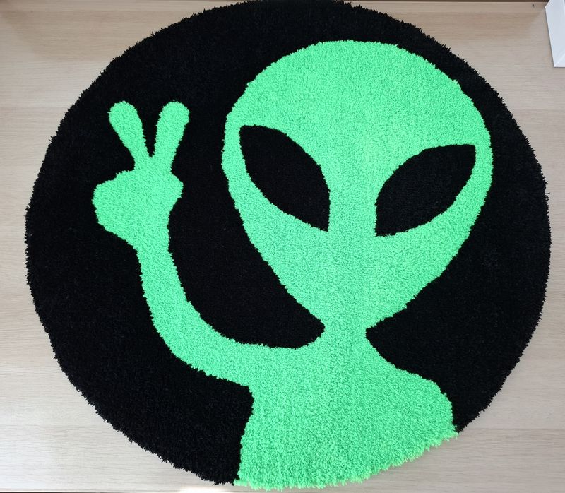 Teppich "Alien" rund, Durchmesser ca. 78cm