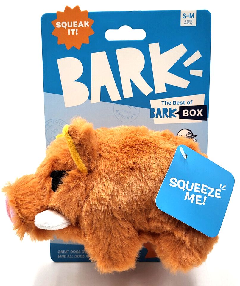 Bark Beau The Boar Wild P Plush Dog Toy Brown Medium