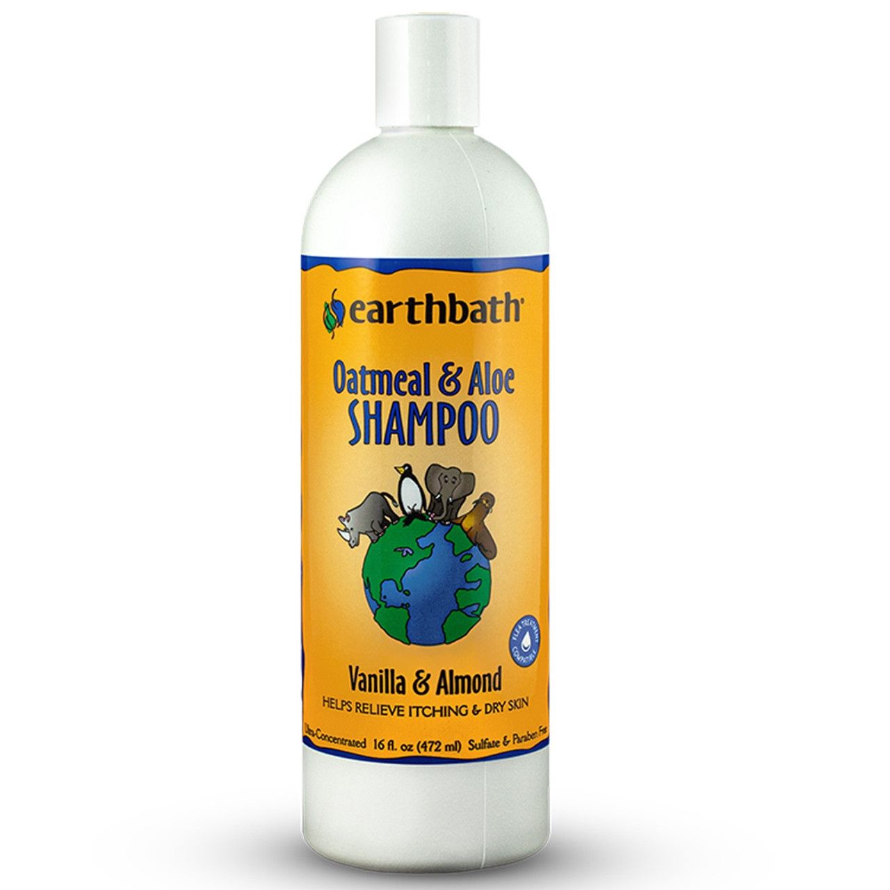 Earthbath Oatmeal &amp; Aloe Shampoo, Vanilla &amp; Almond 16oz