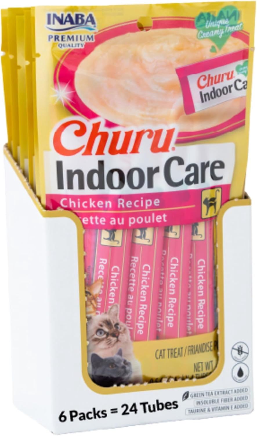 Inaba Churu Hairball Control Cat Treats Chicken 0.5oz