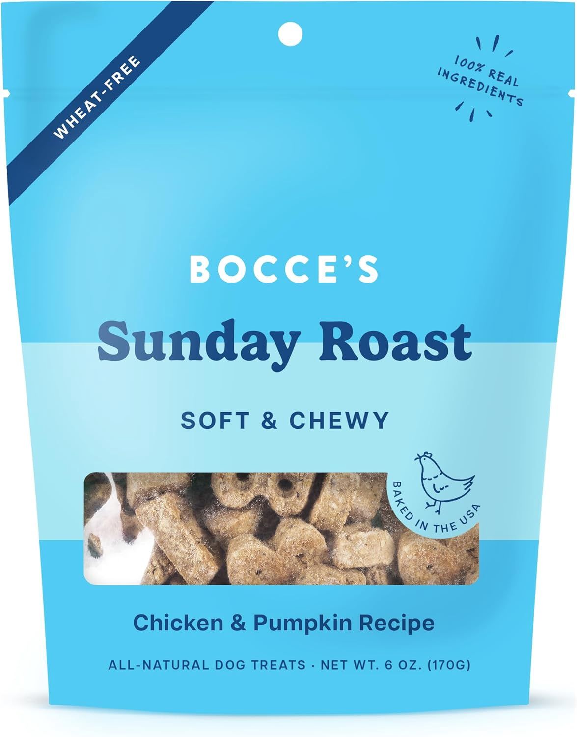 Bocce's Sunday Roast Soft &amp; Chewy Dog Treats 6Z