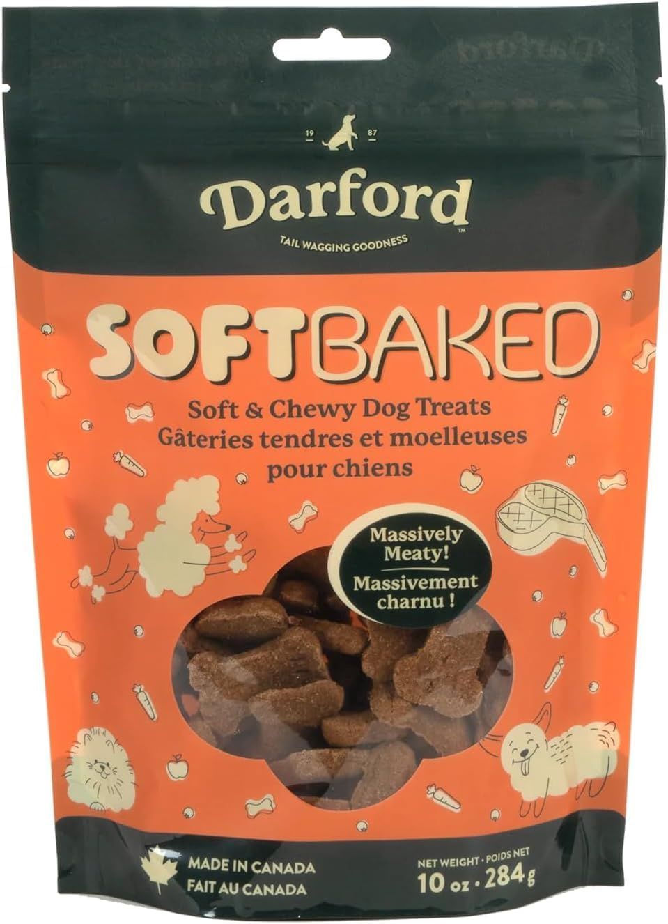 Darford Massively Meaty! Beef Adult Soft Baked Dog Treats, 10-oz bag