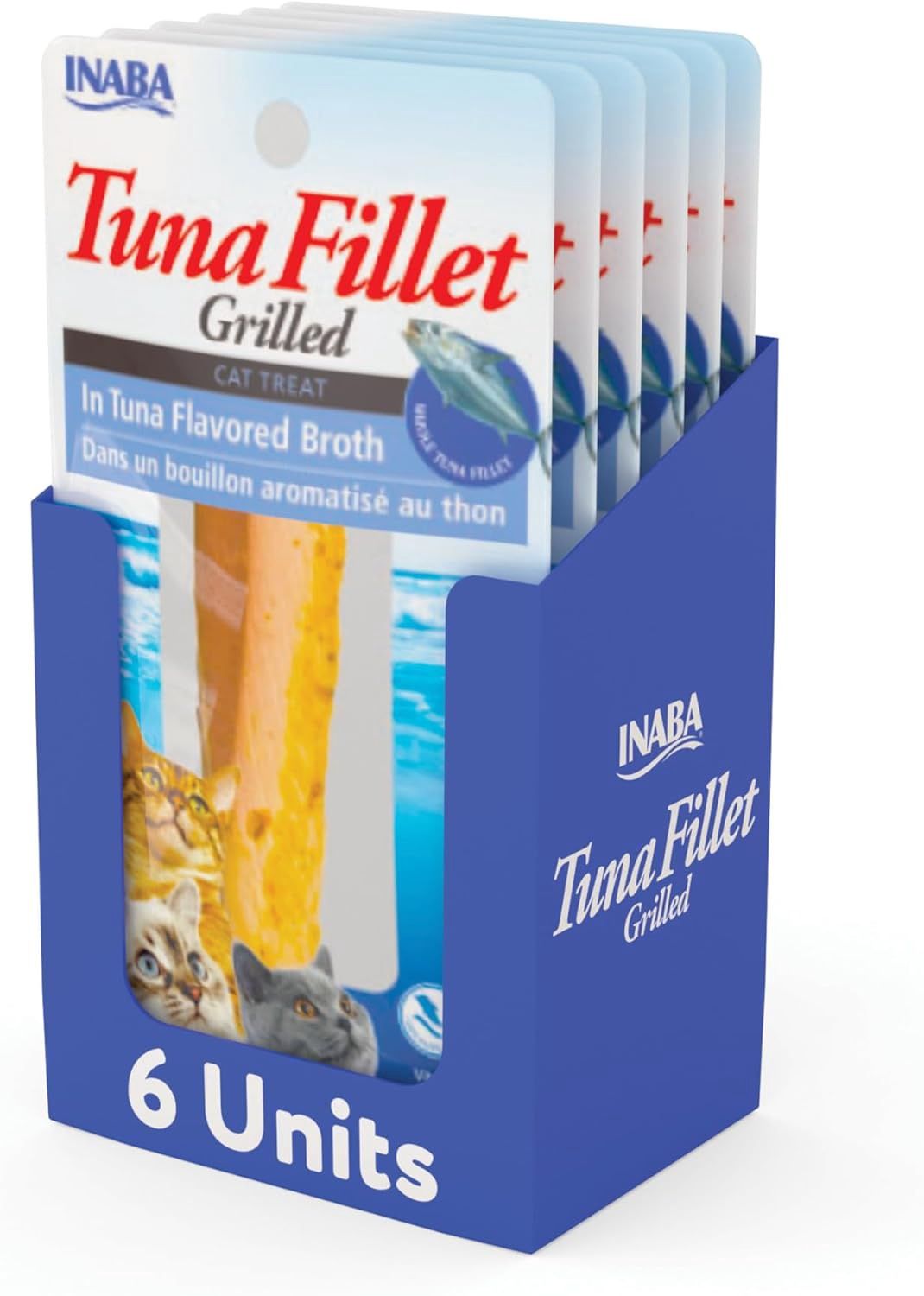 Inaba Grilled Tuna Fillet Cat Food Treats in Broth