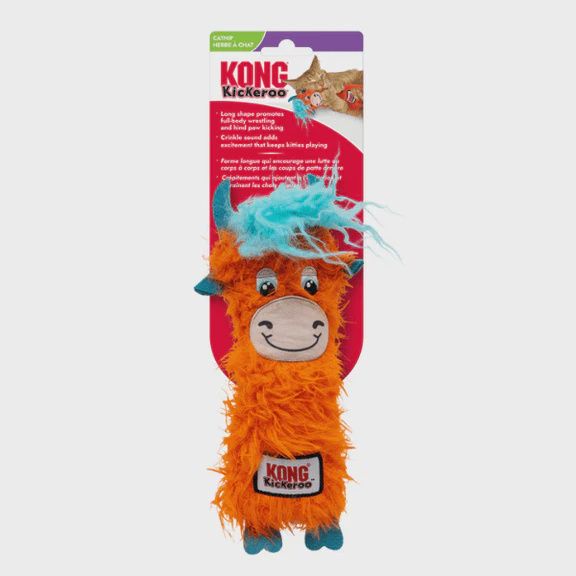 Kong  Kickeroo Highland Cow Cat Toy