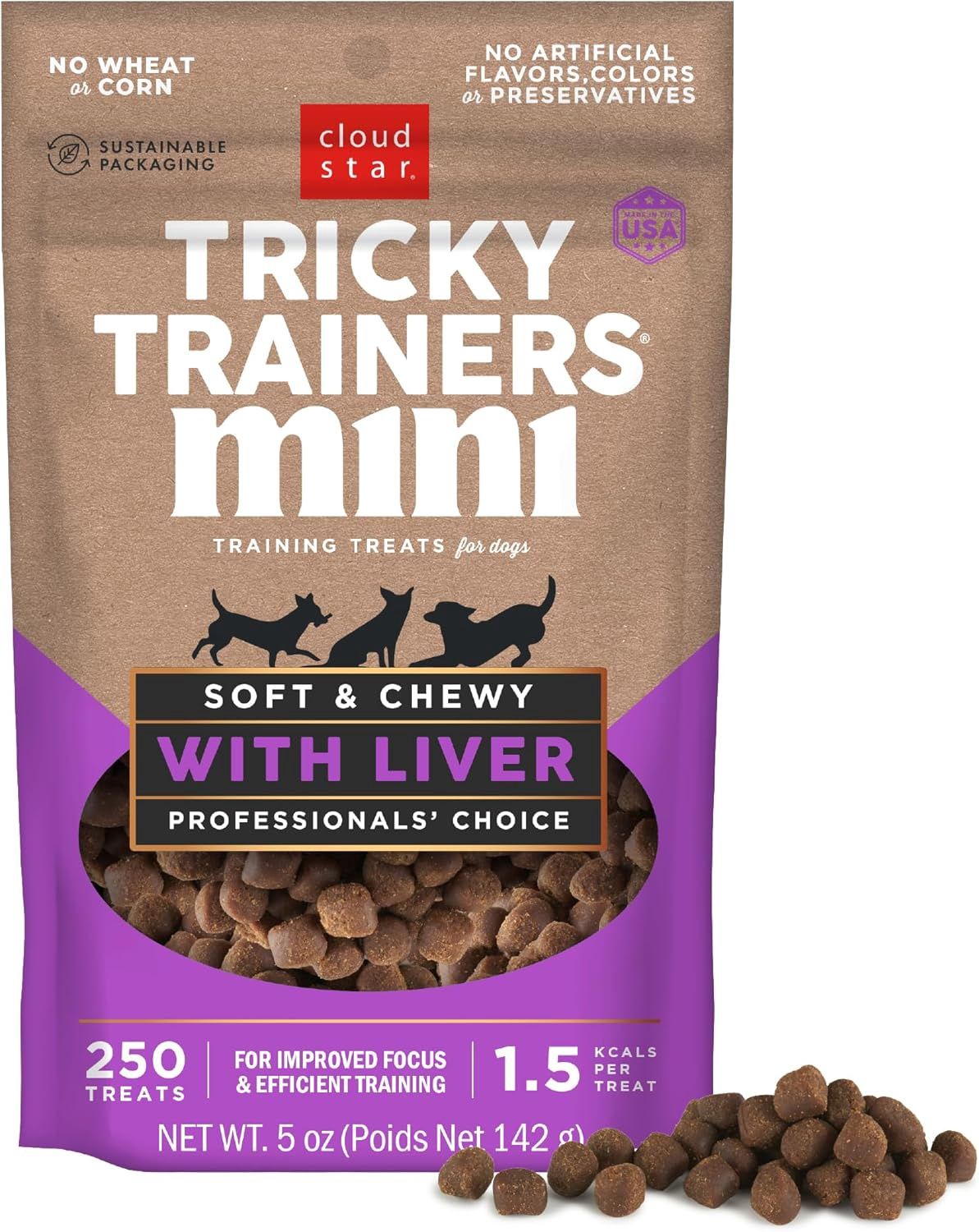 Cloud Star Tricky Trainers Mini Liver 5 oz