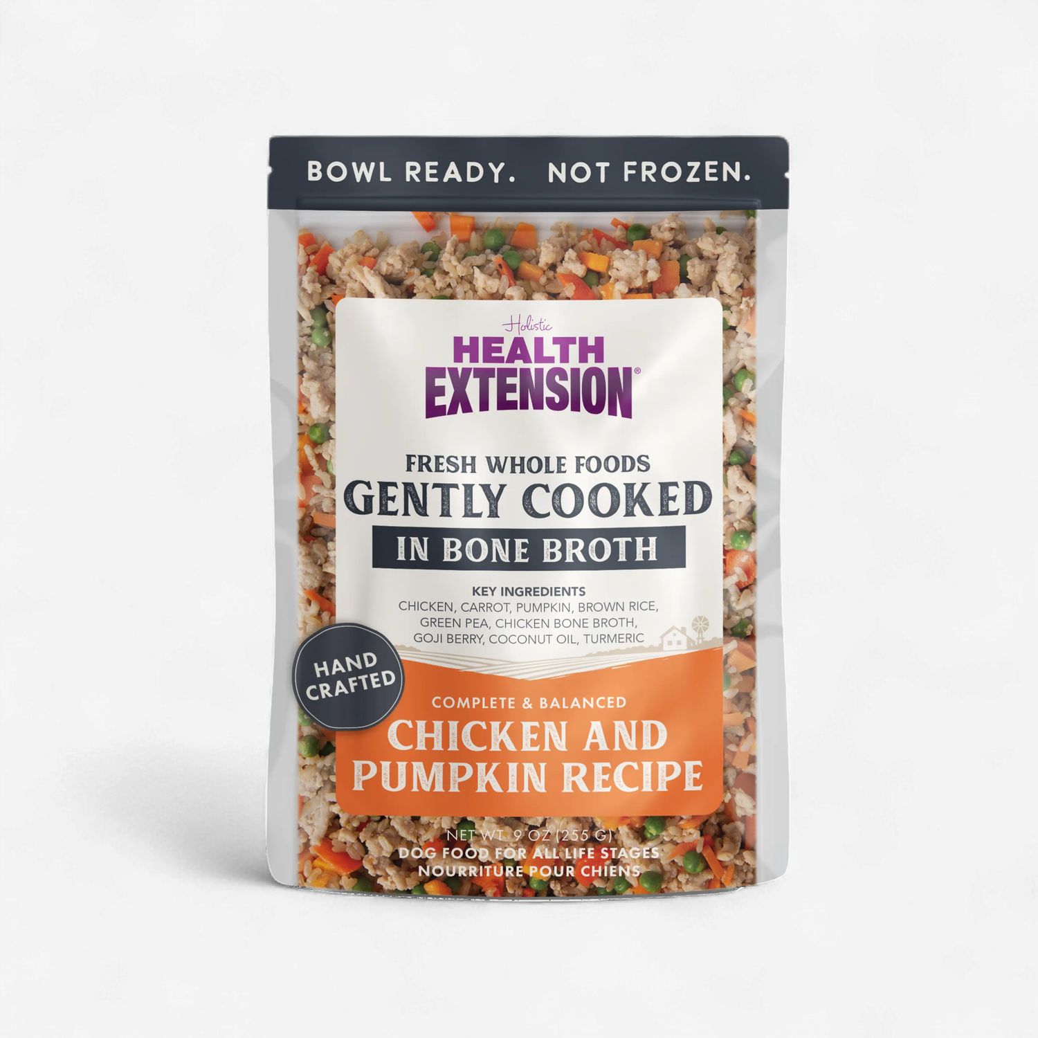Health Extension Gently Cooked Chicken &amp; Pumpkin Recipe Pouches for Dogs 9 oz