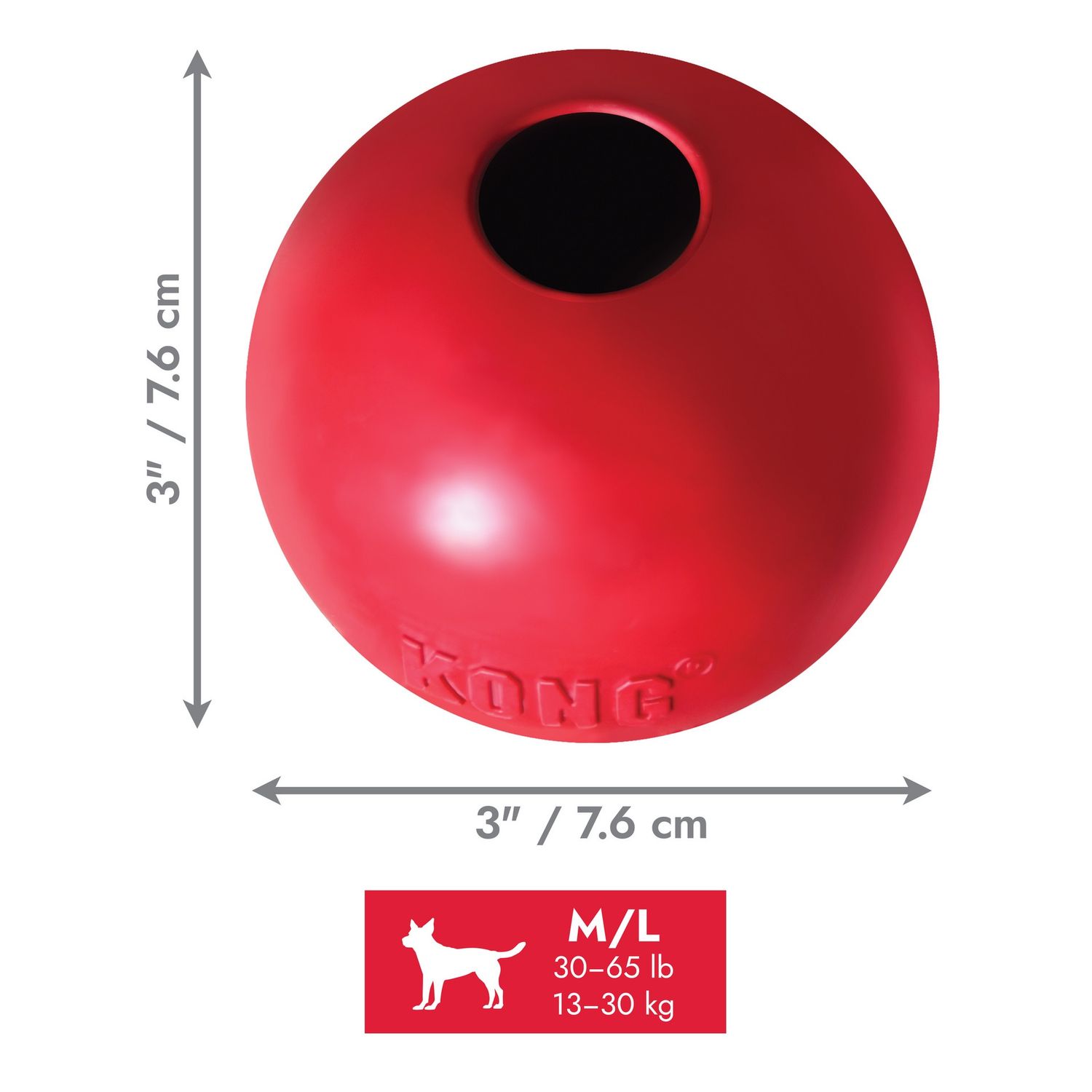 Kong   Ball with Hole MD/LG