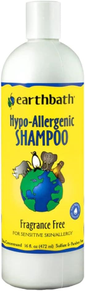 Earthbath Hypo-Allergenic Shampoo, Fragrance Free 16oz