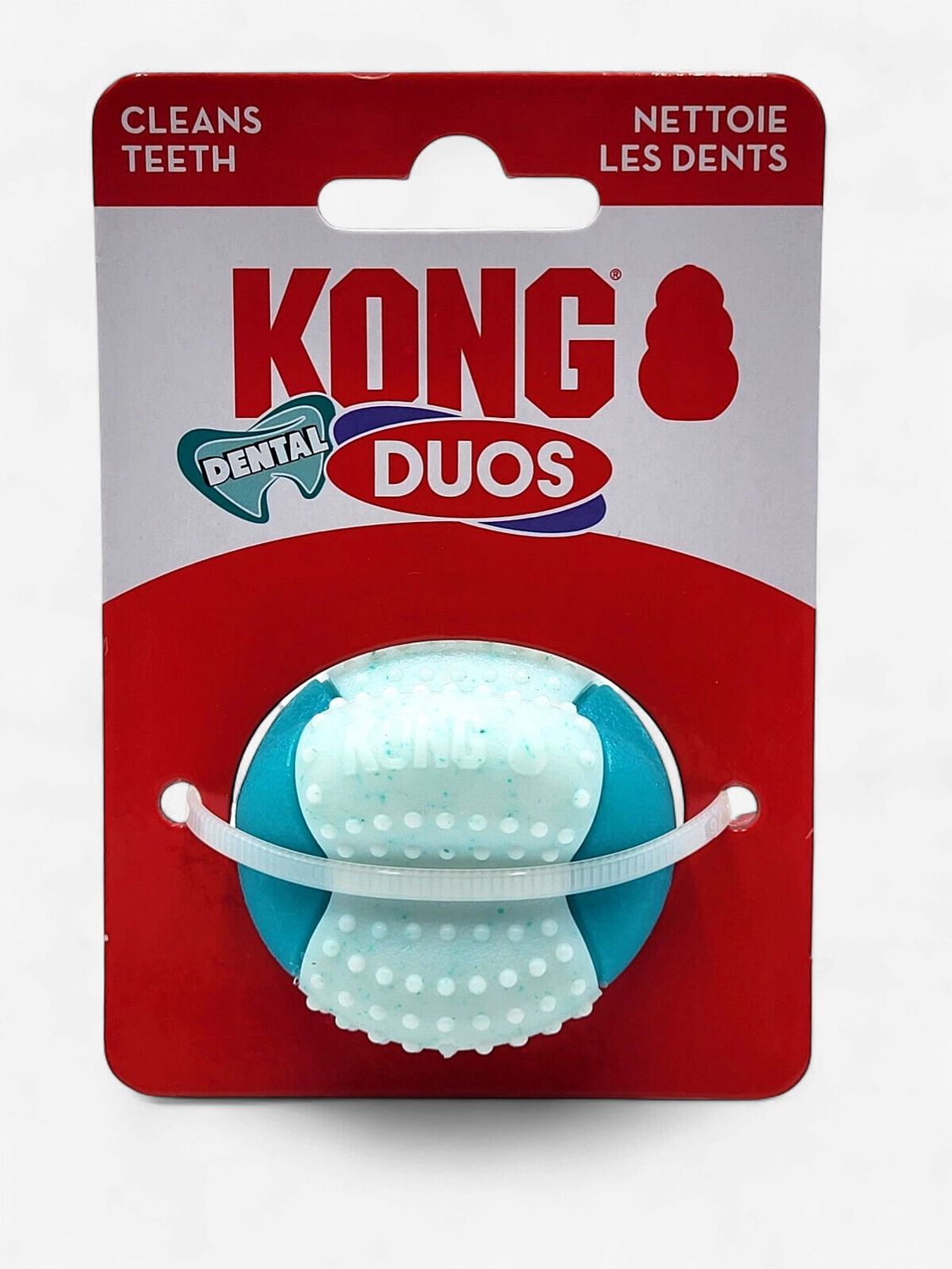 Kong  Dental Ball XS/SM Textured Easy Grip Dog Fetch &amp; Chew Toy