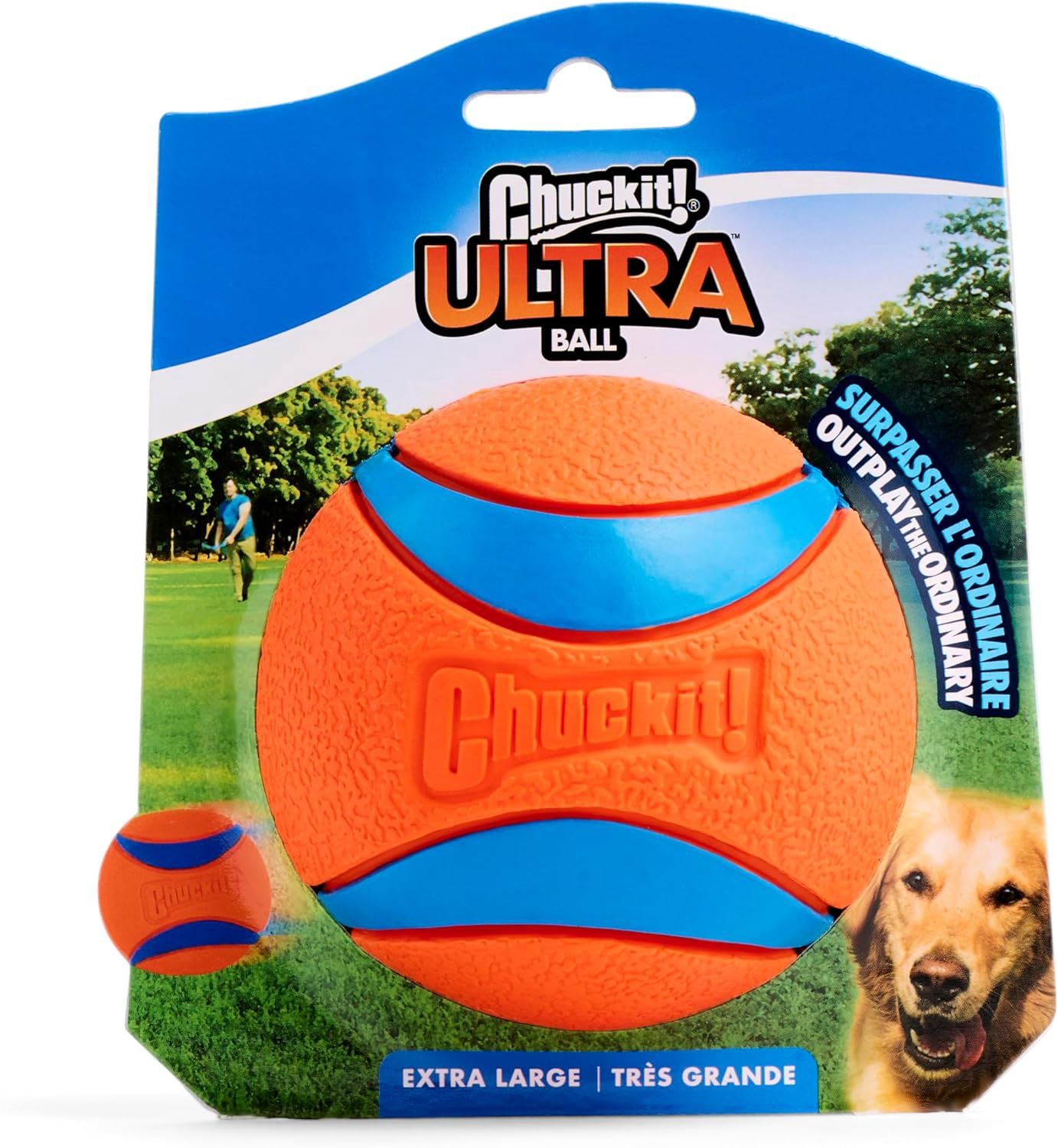 Chuckit! Ultra Ball Dog Toy Blue/Orange XL