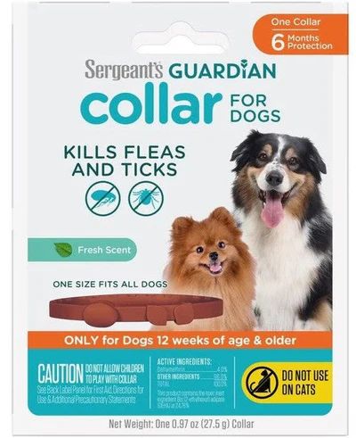Sergeants Guardian Solid Dog Flea And Tick Collar