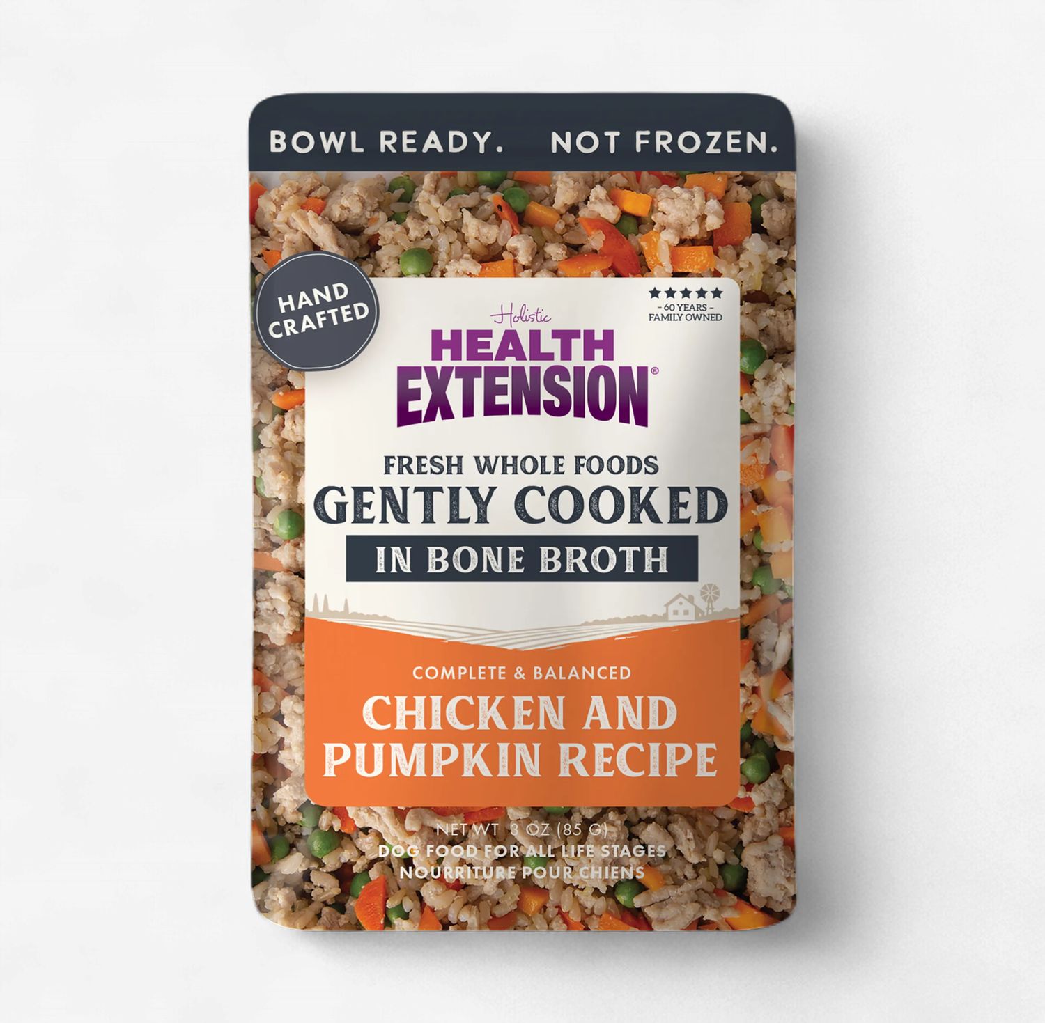 Health Extension Gently Cooked Chicken &amp; Pumpkin Recipe Pouches for Dogs 3 oz