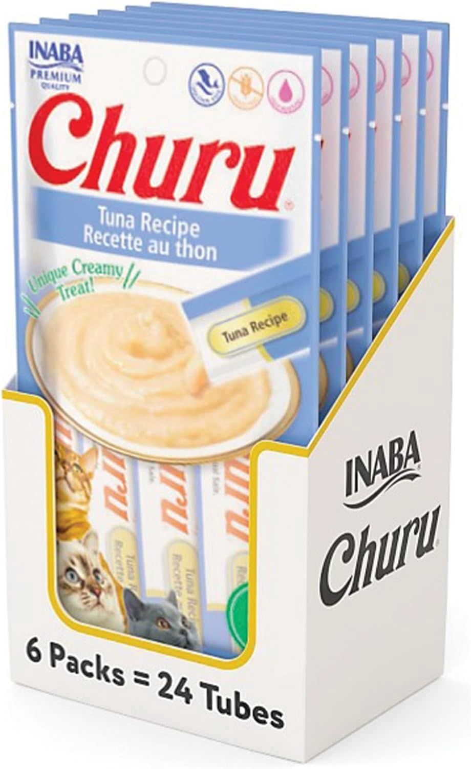 Inaba Churu Cat Treats Tuna Flavor, Creamy Puree