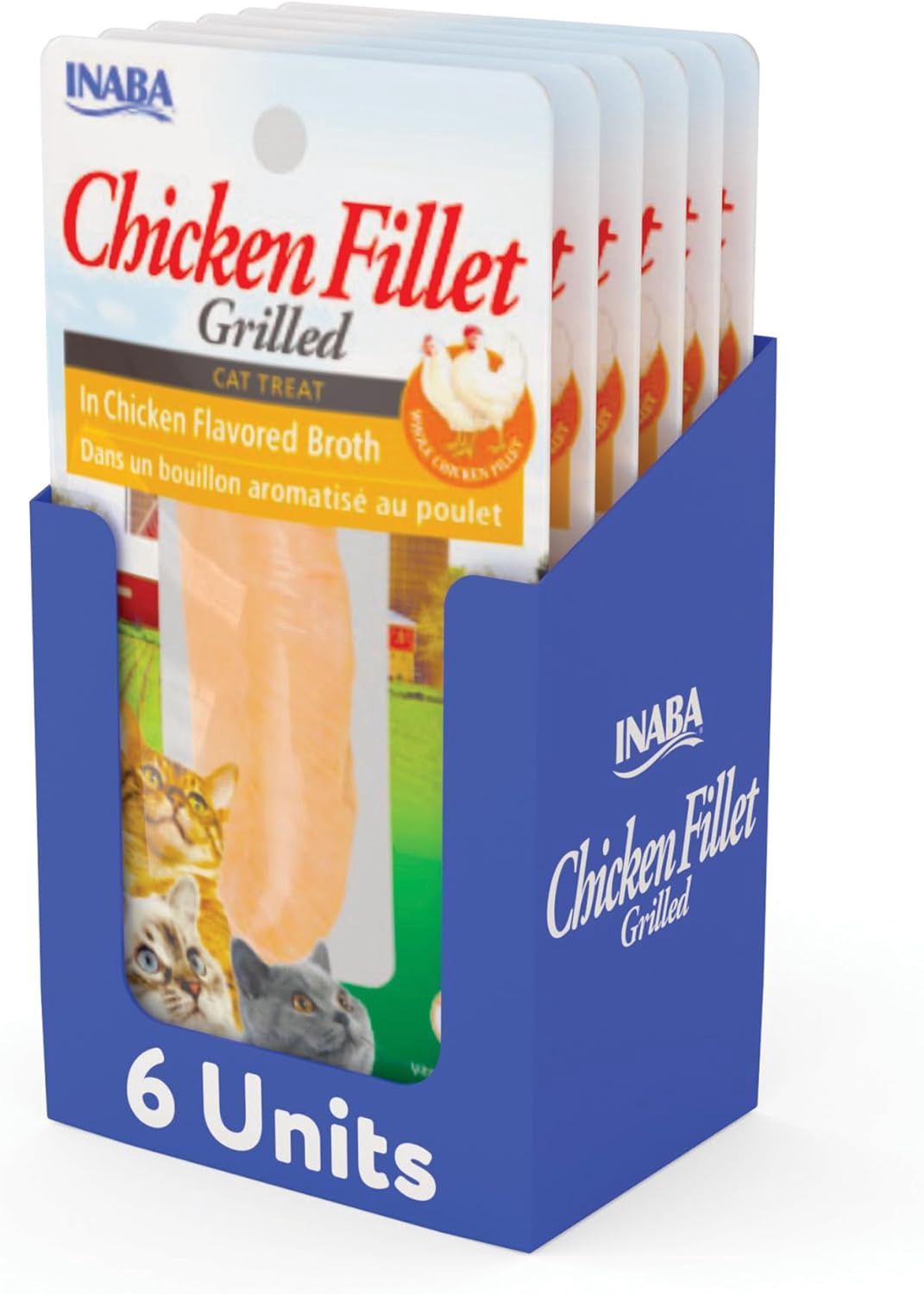 Inaba Cat Grill Fil Chicken/Chicken Broth 9 oz
