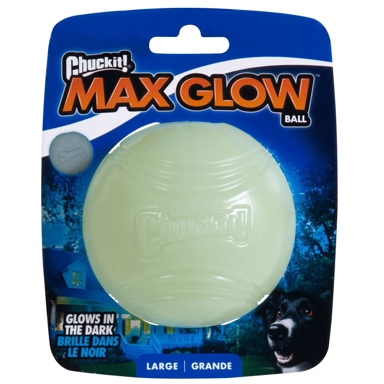 The Chuckit! Max Glow Ball white Color MD