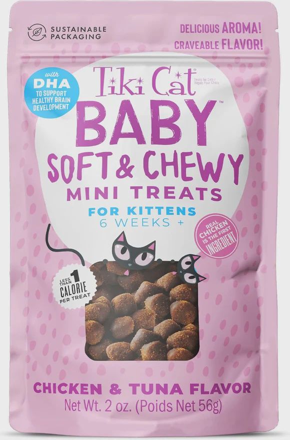 Tiki Cat Soft &amp; Chewy Chicken Mini Cat Treats