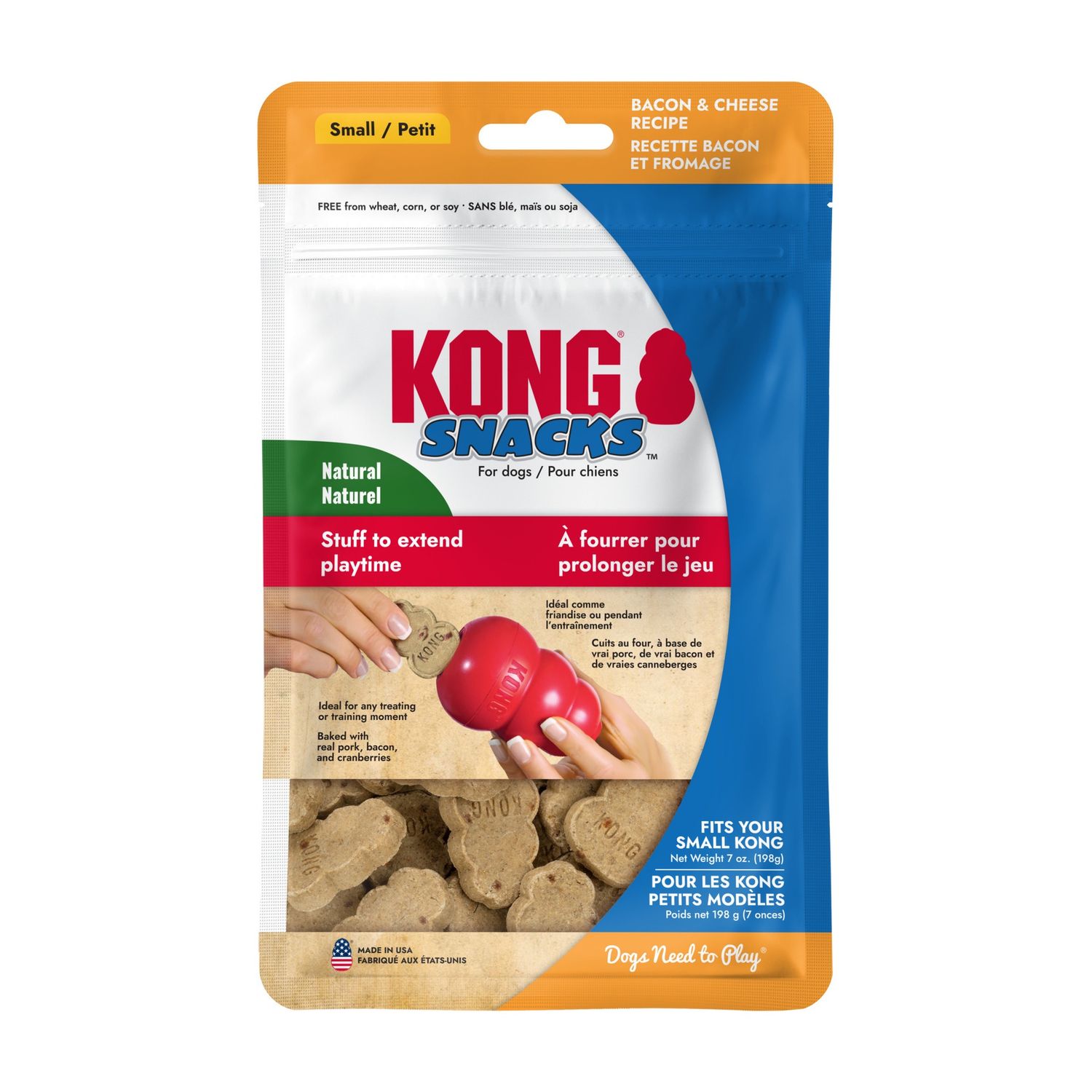 Kong Snacks Bacon &amp; Cheese Flavor Dog Treats 11 oz