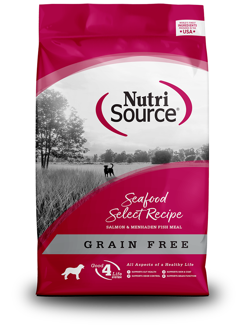 NutriSource Grain-Free Seafood Select Formula Dry Dog Food 4lb
