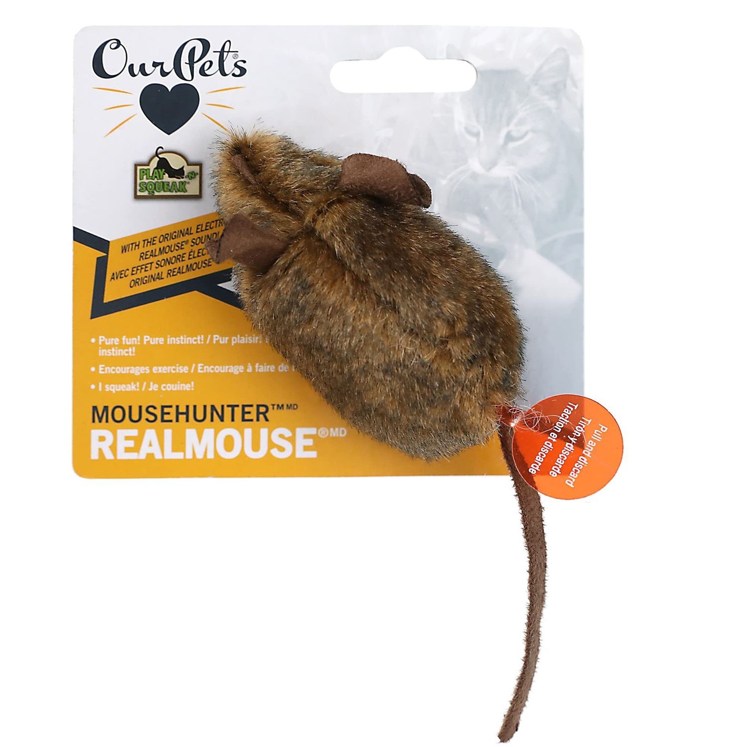 OurPets Play-N-Squeak Mouse Hunter Cat Toys