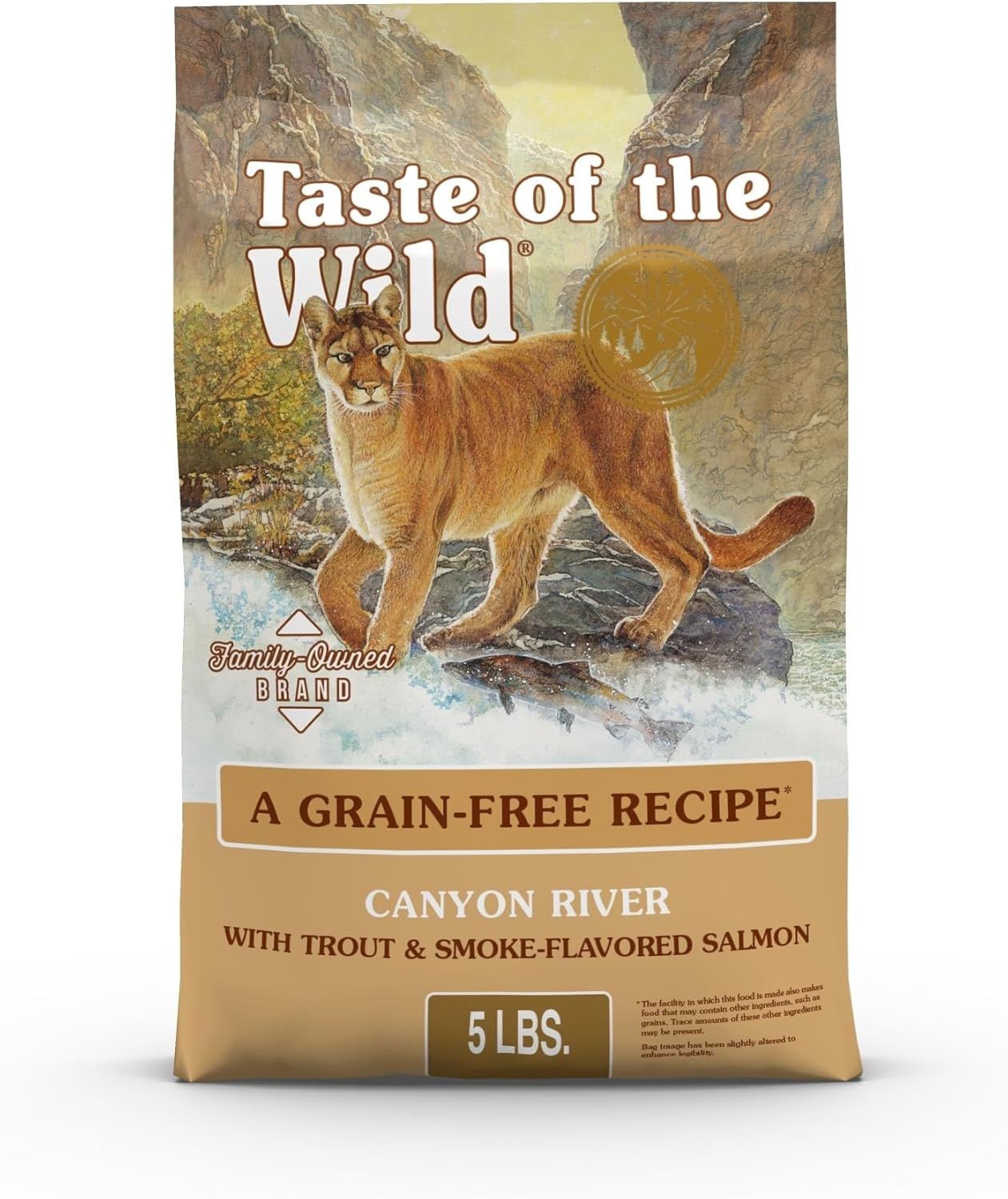 Taste of the Wild Canyon River Grain-Free Trout &amp; Smoked Salmon Dry Cat Food, 5lbs