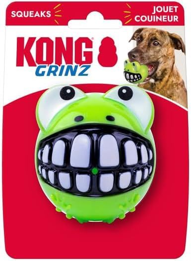 Kong Grinz Frog Dog Toy LG