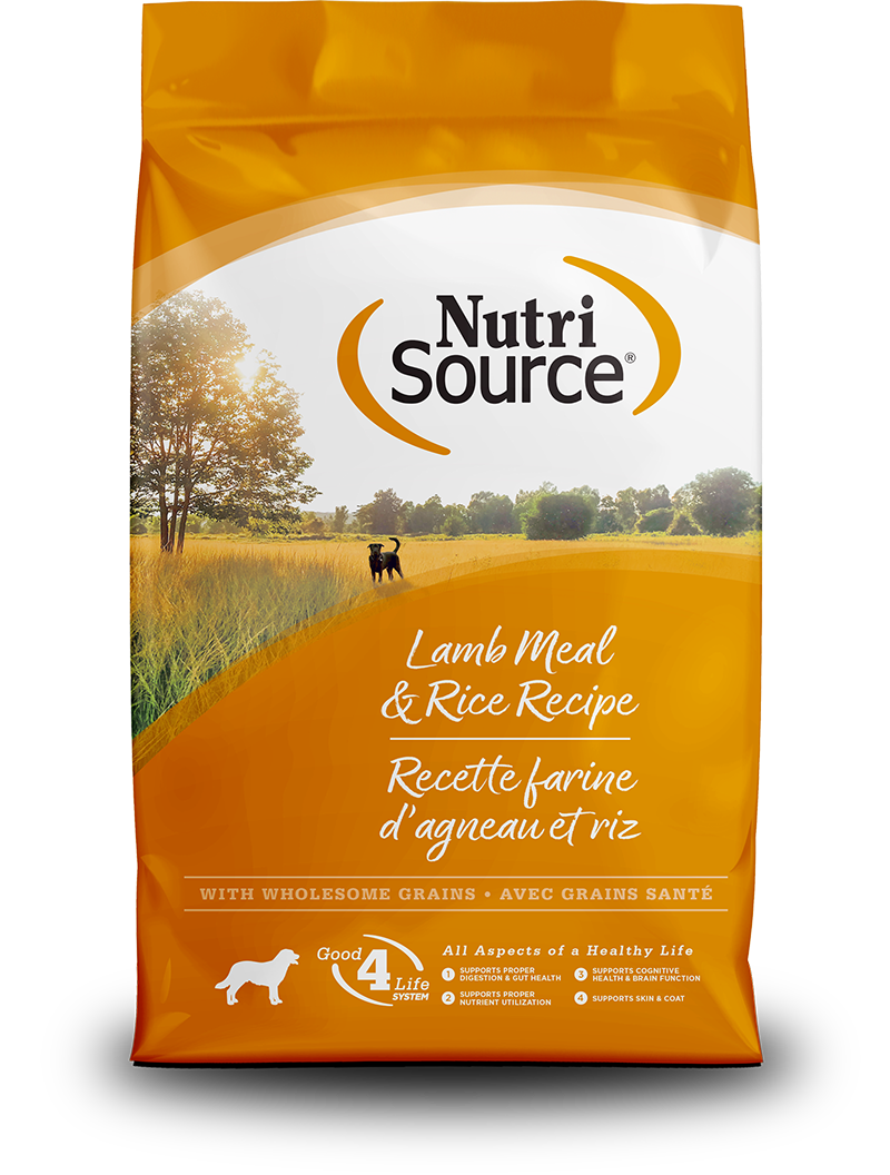 NutriSource Lamb Meal &amp; Rice Dry Dog Food, 26-lb