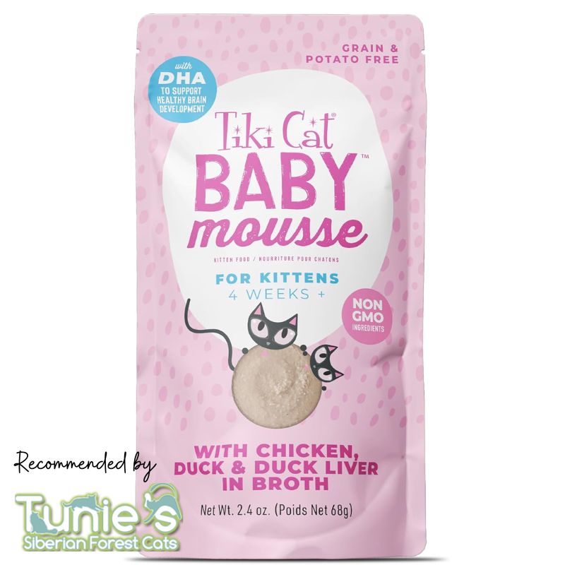 Tiki Pet Cat Mousse Kitten Chicken, Duck, Duck Liver 2.4Oz