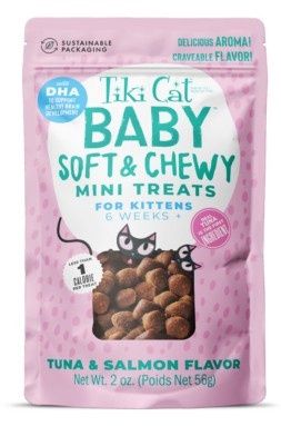 Tiki Cat - Kitten, Baby, Treats, Soft &amp; Chewy, Tuna &amp; Salmon