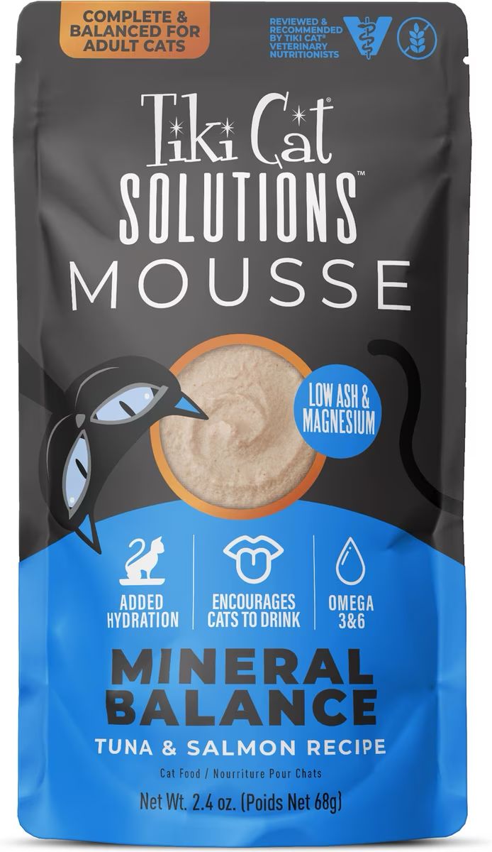 Tiki Pet Cat Solutions Mousse Mineral Balance 2.4Oz.
