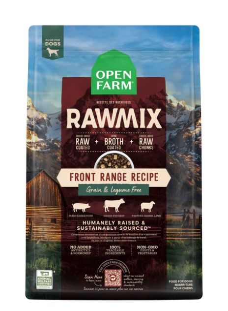Open Farm RawMix Grain Free Dog Food, Front Range Recipe, 3.5 Pounds (Legume Free)