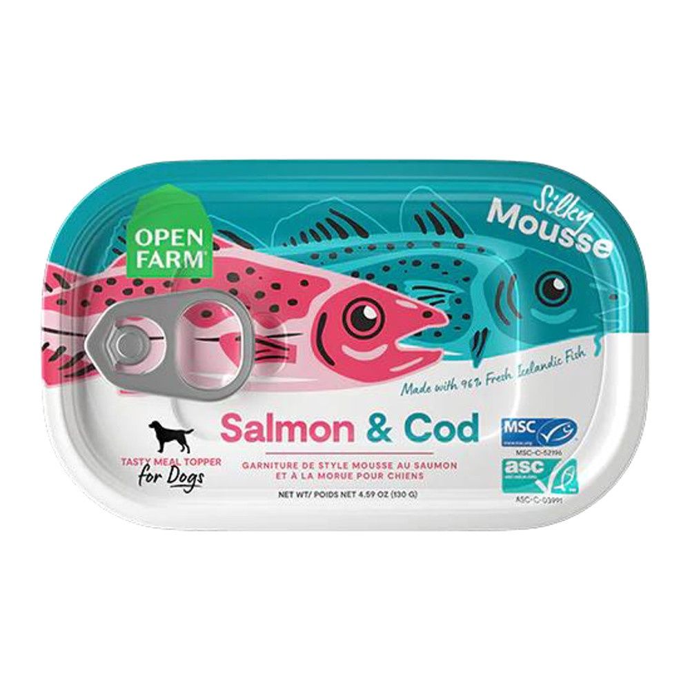Open Farm Salmon &amp; Cod Silky Mousse Meal Topper for Dogs