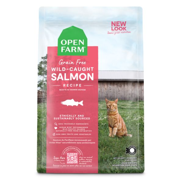 Open Farm Wild-caught Salmon Dry Cat Food, 2 Lb