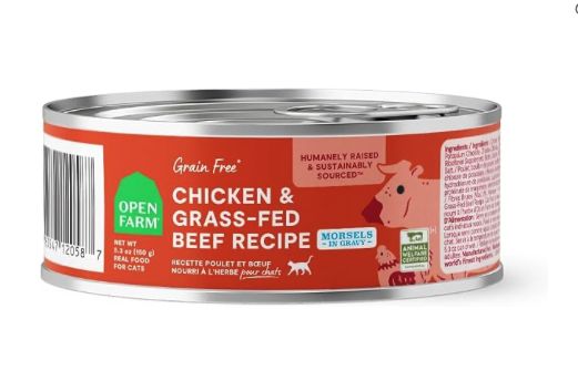 OPEN Farm Chicken and grass fed Beef MRSL CAT 5.3oz