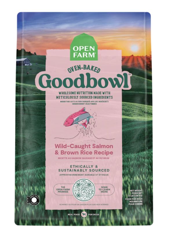 Open Farm Goodbowl Dry Dog Food, Salmon and Brown Rice, 22 Pounds