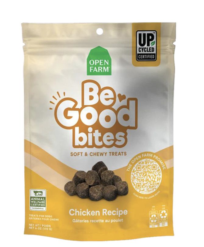 Open Farm Be Good Bites Chicken Recipe Soft &amp; Chewy Dog Treats