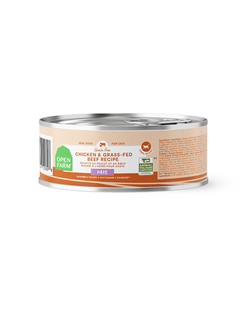 Open Farm Chicken &amp; Grass-Fed Beef Pate Wet Cat Food